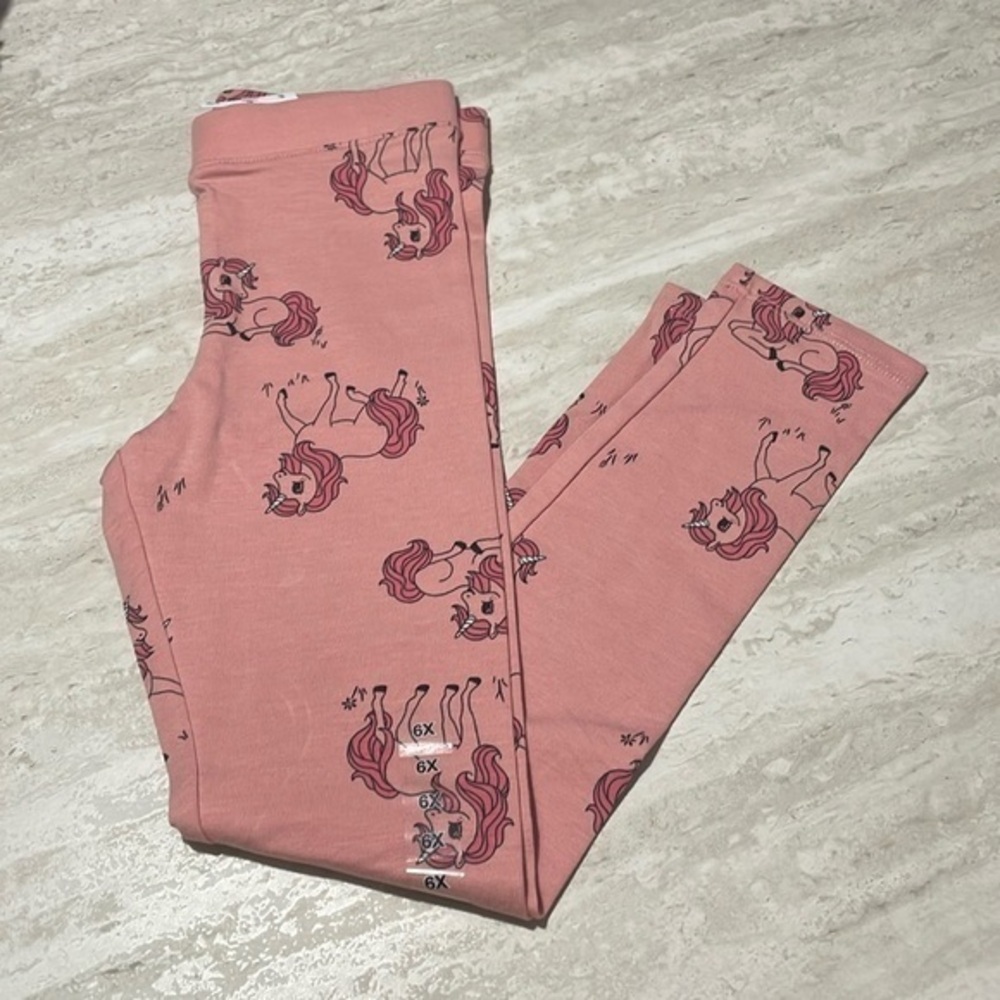 NWT H&M Little Girl Unicorn Leggings *6X